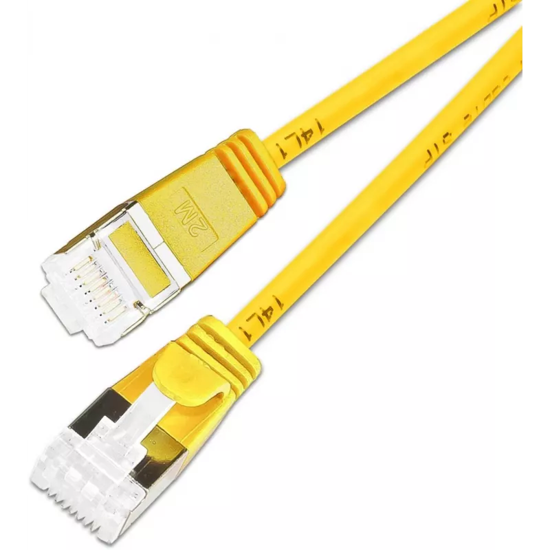 Wirewin SLIM KAT6A 10 Gigabit Light Patchkabel, U/FTP, Ø 3,8 mm, Gelb, 0,15 m (PKW-LIGHT-STP-K6A 0.15 GE)