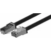 Wirewin Outdoor CAT6A S/FTP Patchkabel, 30m, Schwarz PKW-OUT-SF-K6A-PUR 30.0