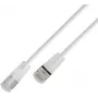 Wirewin SLIM KAT6A 10 Gigabit Light Patchkabel, U/FTP, transparente Stecker, Weiß, 1,5 m SLIM-L-UF-K6A-TL 1.5 WT