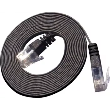 Wirewin Cat.6 Slim Patchkabel U/UTP 25 m Schwarz PKW-SLIM-KAT6 25.0 SW