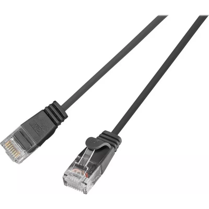 Wirewin SLIM UL6 2 SW - Cat.6 SLIM-Light Kabel, U/UTP, 2,0 m, Schwarz (PKW-LIGHT-K6 2.0 SW)