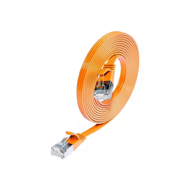Wirewin SLIM S6 1,5 m oranges Cat.6 Slim Patchkabel STP (PIMF) RJ45 PKW-STP-SLIM-KAT6 1.5 OR