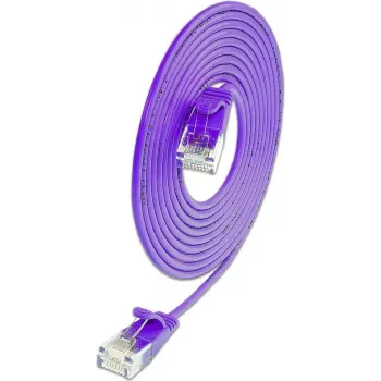 Wirewin SLIM KAT6A 10 Gigabit Light Patchkabel, U/UTP, Ø 3,6 mm, Violett, 1,5 m SLIM-L-UU-K6A 1.5 VT