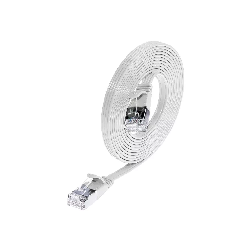 Wirewin SLIM S6 25 WS - Cat.6 SLIM Patchkabel, STP(PIMF), 25 m, Weiß (PKW-STP-SLIM-KAT6 25.0 WS)