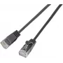 Wirewin SLIM KAT6A 10 Gigabit Light Patchkabel rund, U/UTP, Ø 3,6 mm, Schwarz (SLIM-L-UU-K6A 7.5 BK)