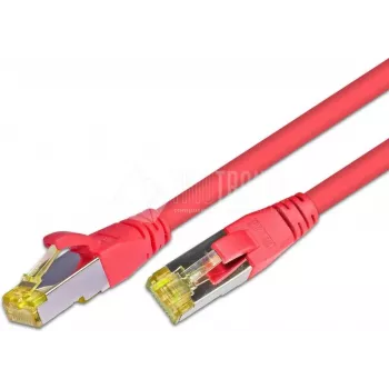 Wirewin Cat.6a S/FTP Netzwerk-Patchkabel, 0,5m, Rot, AWG26, 10Gbps PKW-PIMF-KAT6A 0.5 RT