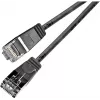 Wirewin Triotronik PKW-LIGHT-STP-K6 1.0 SW Cat6 STP Patchkabel, RJ-45 Stecker zu Stecker, 1m, Schwarz