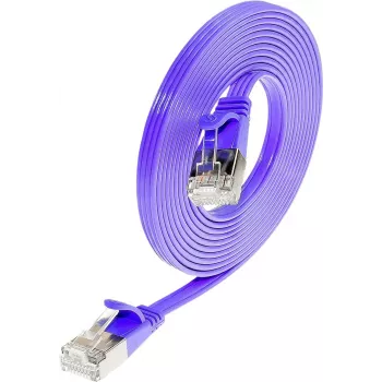 Wirewin SLIM S6 7.5 VT - Cat.6 Slim Patchkabel, STP (PIMF), 7,5 m, Violett PKW-STP-SLIM-KAT6 7.5 VT