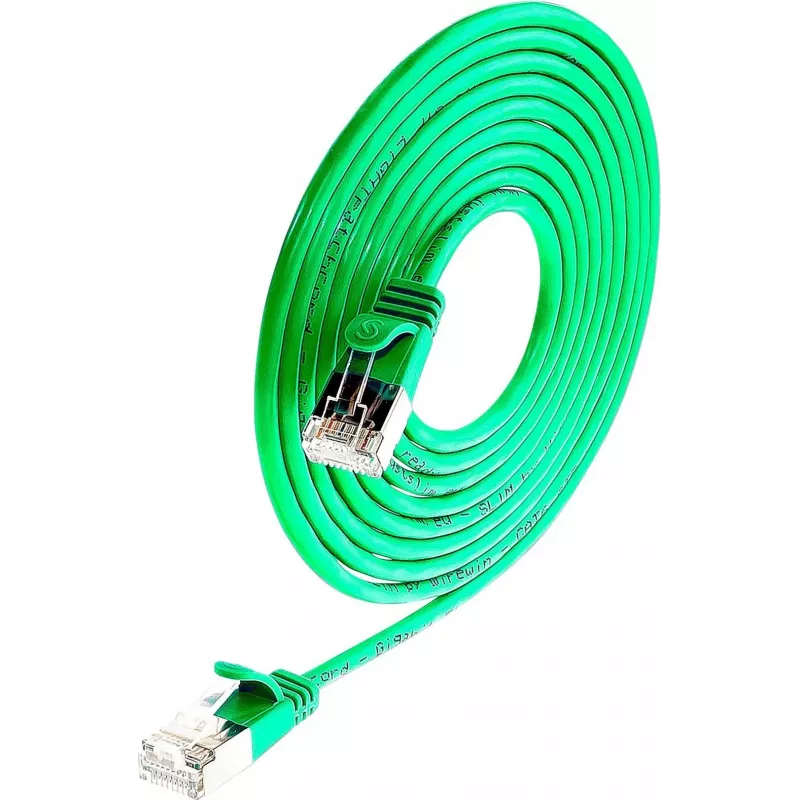 Wirewin Triotronik PKW-LIGHT-STP-K6 2.0 GN Cat6 geschirmtes Ethernet-Patchkabel, 2 m, Grün