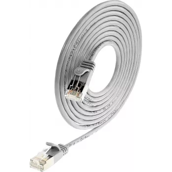 Wirewin Triotronik PKW-LIGHT-STP-K6 3.0 Cat6 geschirmtes Patchkabel, RJ-45 Stecker zu Stecker, 3 m, Schwarz