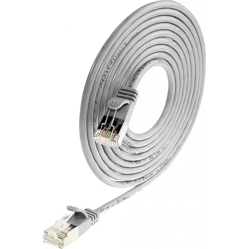 Wirewin Triotronik PKW-LIGHT-STP-K6 3.0 Cat6 geschirmtes Patchkabel, RJ-45 Stecker zu Stecker, 3 m, Schwarz