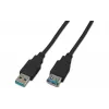 Wirewin USB 3.0 A-A MF 0.5 SW - 0,5m USB 3.2 Gen 1 Verlängerungskabel, Schwarz