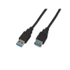 Wirewin USB 3.0 A-A MF 0.5 SW - 0,5m USB 3.2 Gen 1 Verlängerungskabel, Schwarz