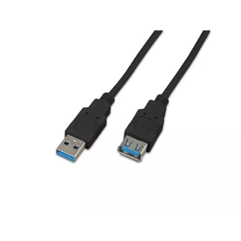 Wirewin USB 3.0 A-A MF 0.5 SW - 0,5m USB 3.2 Gen 1 Verlängerungskabel, Schwarz