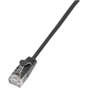 Wirewin Triotronik PKW-LIGHT-STP-K6 0,25 SW Cat6 Ethernet Patchkabel, RJ-45 Stecker zu Stecker, geschirmt, Schwarz, 0,25 m