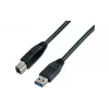 Wirewin USB 3.0 A-B Kabel 5m Schwarz USB 3.0 A-B MM 5.0 SW