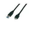 Wirewin USB 3.0 A-Stecker auf Micro-B-Stecker Kabel 1m Schwarz USB 3.0 A-MB MM 1.0 SW