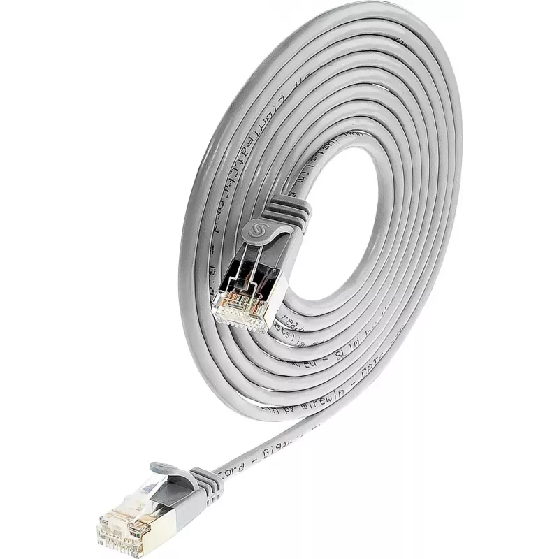 Wirewin Triotronik PKW-LIGHT-STP-K6 1.5 Cat6 geschirmtes Patchkabel, RJ-45 Stecker zu Stecker, 1,5 m, Schwarz