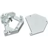 Wirewin WKS DIN-Schienen-Kit – Keystone-Buchse DIN-Schienen-Montagehalterung, Kunststoff, Grau