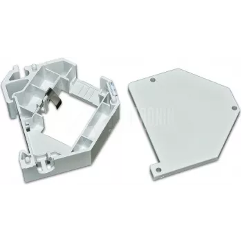 Wirewin WKS DIN-Schienen-Kit – Keystone-Buchse DIN-Schienen-Montagehalterung, Kunststoff, Grau
