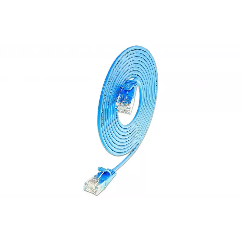 Wirewin SLIM UL6 7,5m blaues Cat.6 Slim-Light Patchkabel U/UTP PKW-LIGHT-K6 7.5 BL