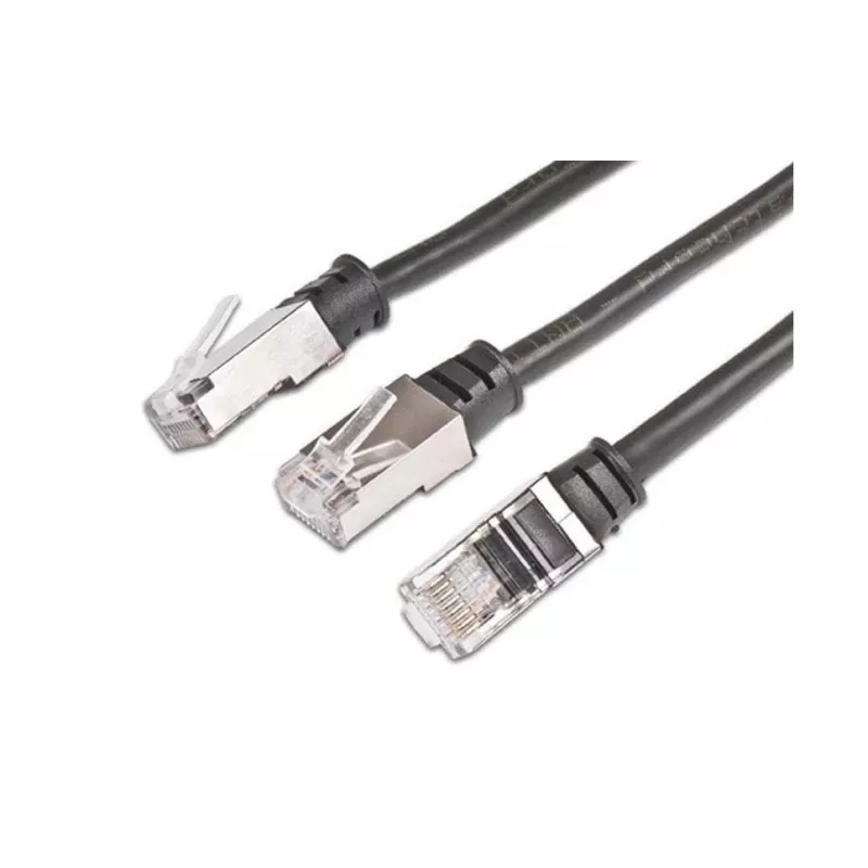 Wirewin PKW-OUT-K5E 10.0 Cat5e U/FTP Patchkabel, RJ45, Schwarz, 10 m