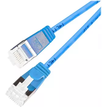 Wirewin Light Patchkabel Rund U/FTP Cat 6a Blau 1,0m Schlank Flexibel PoE PKW-LIGHT-STP-K6A 1.0 BL