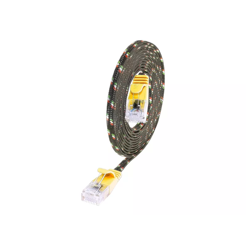 Wirewin SLIM Tough Cat6 U/UTP Patchkabel, Gelb, 0,25 m PKW-TOUGH-K6 0.25 GE