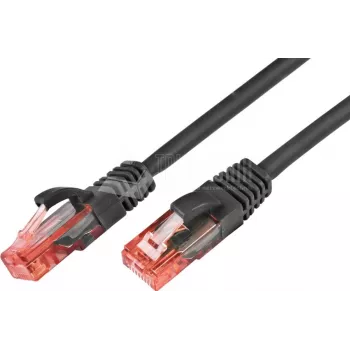 Wirewin PKW-UTP-KAT6 15.0 SW Cat6 U/UTP Netzwerkkabel, 15 m, Schwarz