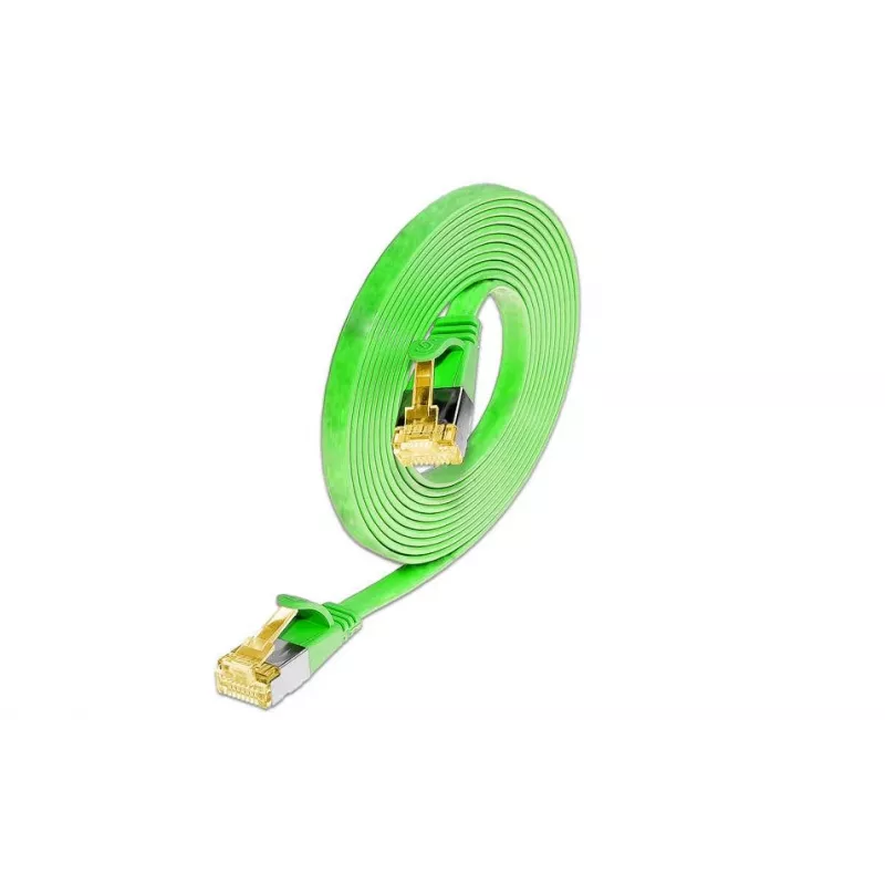 Wirewin Cat6a U/FTP Slim Ethernet Patchkabel, RJ45, Grün, 5m PKW-STP-SLIM-K6A 5.0 GN