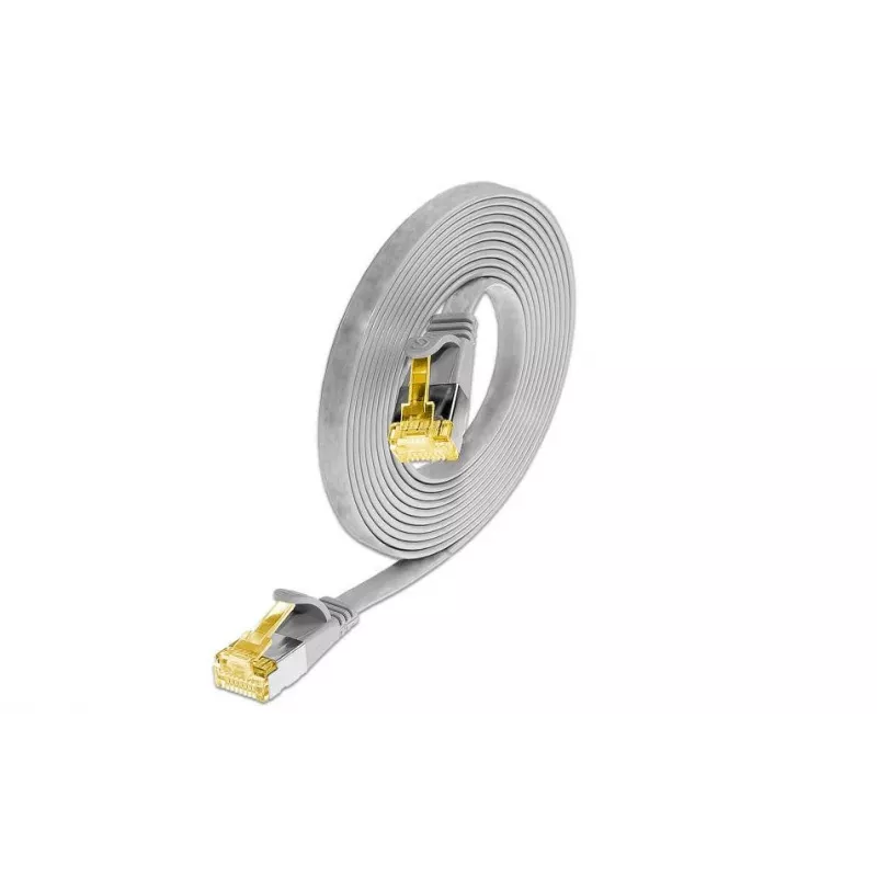 Wirewin Cat6a U/FTP Slim Ethernet Patchkabel 0,1m Grau PKW-STP-SLIM-K6A 0.1