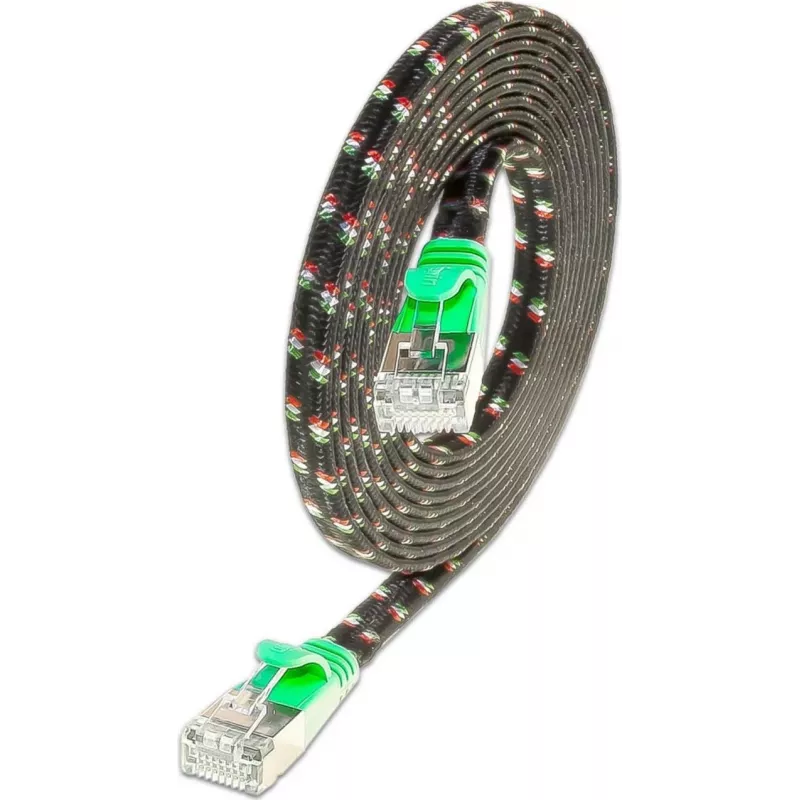Wirewin Cat.6 SLIM-Tough Patchkabel F/FTP 0,25m Grün PKW-TOUGH-STP-K6 0.25 GN