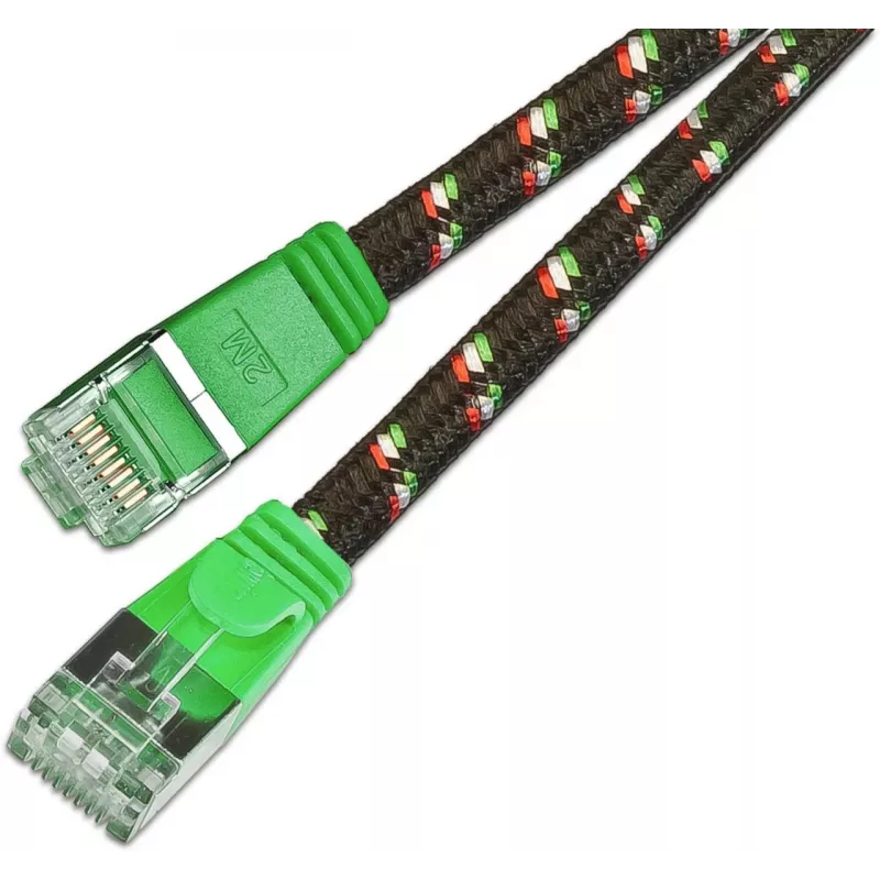 Wirewin Cat.6 SLIM-Tough Patchkabel F/FTP 0,25m Grün PKW-TOUGH-STP-K6 0.25 GN