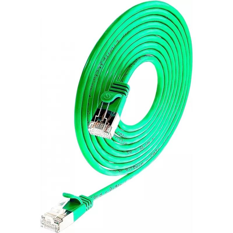 Wirewin SLIM SL6 7,5 m Cat.6 U/FTP Slim Ethernet Patchkabel, Grün PKW-LIGHT-STP-K6 7.5 GN