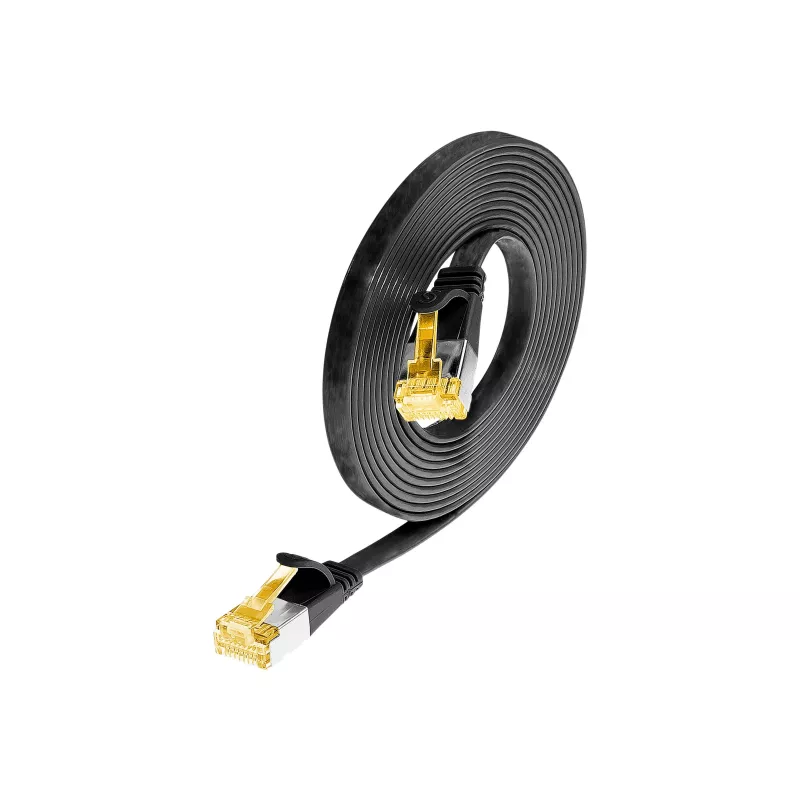 Wirewin Cat6a U/FTP Slim Patchkabel RJ45 1,5m Schwarz PKW-STP-SLIM-K6A 1.5 SW