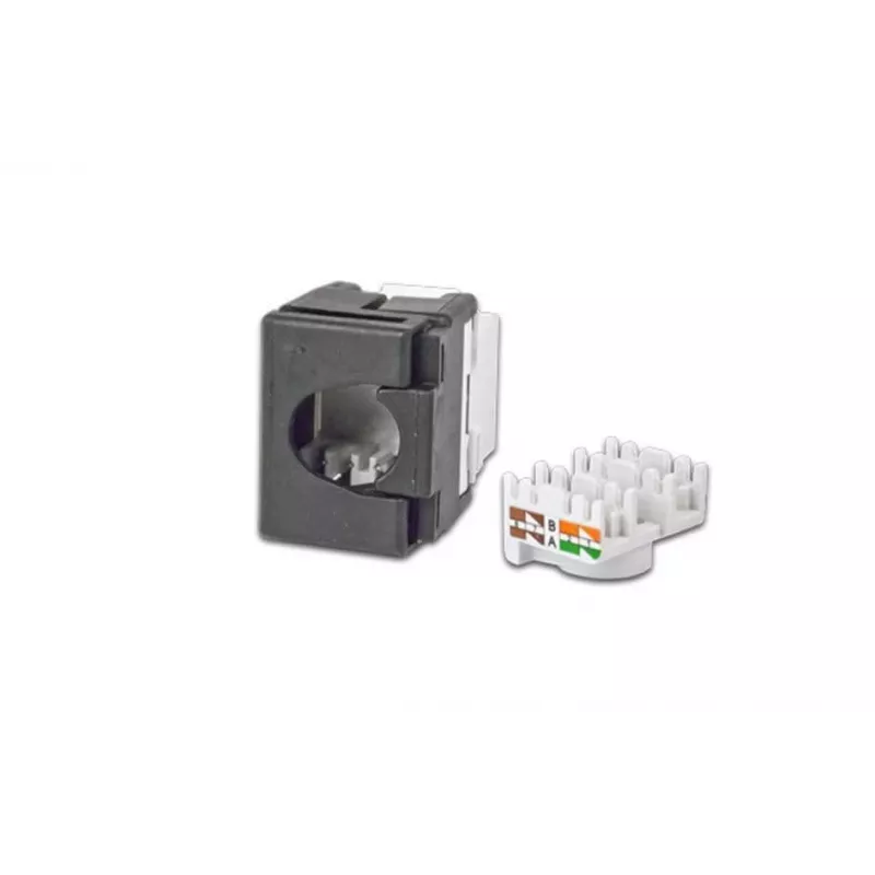 Wirewin WKS JACK KAT6A UTP Keystone-Modul, ungeschirmt, RJ45, werkzeuglos, Weiß