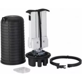 Optotec IP68 Outdoor Dome Spleißmuffe FOCUS-ODC2-AB, 432 Fasern, 1 ovaler + 6 runde FTTx-Ports, 525mm Höhe