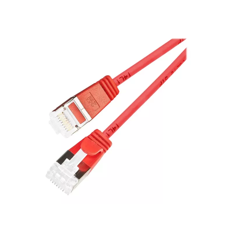 Wirewin Light Patchkabel Rund U/FTP Cat 6a Rot 1,5m Schlank Flexibel PoE (PKW-LIGHT-STP-K6A 1.5 RT)