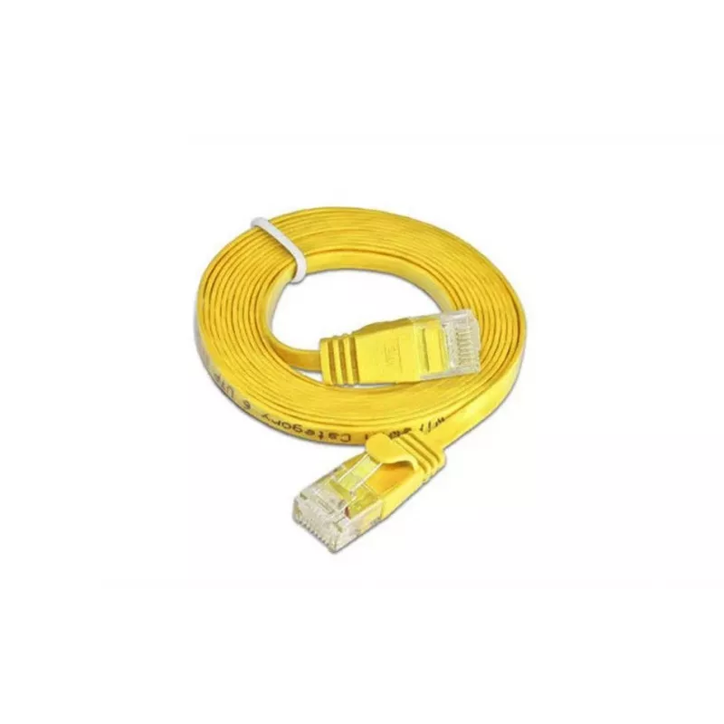 Wirewin SLIM U6 10 GE - Cat.6 Slim Patchkabel, U/UTP, 10 m, Gelb PKW-SLIM-KAT6 10.0 GE