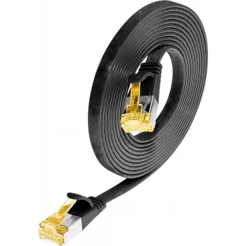 Wirewin Cat6a U/FTP Slim Ethernet Patchkabel, 0,1 m, Schwarz PKW-STP-SLIM-K6A 0.1 SW