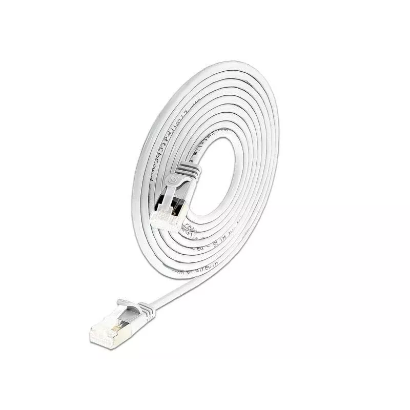 Wirewin Cat6a U/FTP Slim Ethernet Patchkabel, 3m, Weiß PKW-LIGHT-STP-K6A 3.0 WS