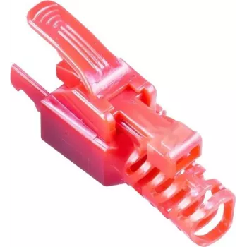 Wirewin MOD SL KAT6A STP 10 RT RJ-45 Stecker, Cat.6A, STP, werkzeuglos, Rot, 10er-Pack