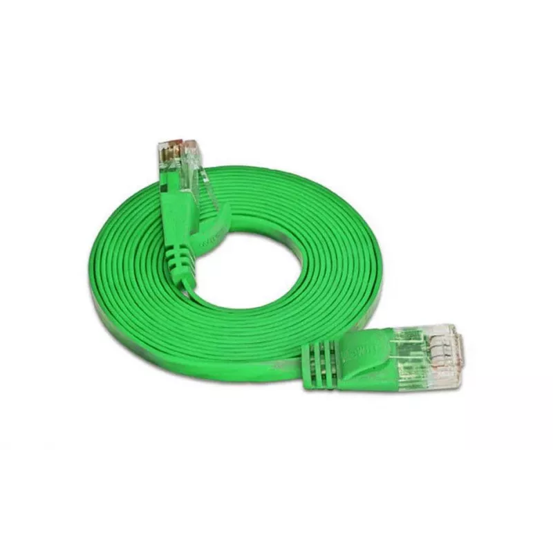 Wirewin Cat.6 Slim Ethernet Patchkabel U/UTP 5m Grün PKW-SLIM-KAT6 5.0 GN