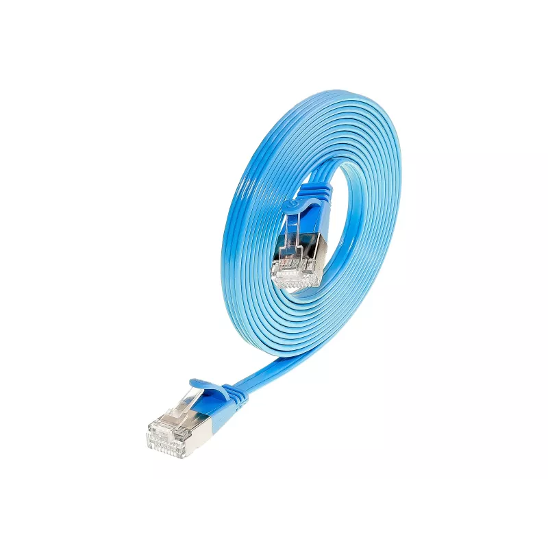 Wirewin Cat.6 SLIM Patchkabel, STP(PIMF), 0,1 m, Blau PKW-STP-SLIM-KAT6 0.1 BL