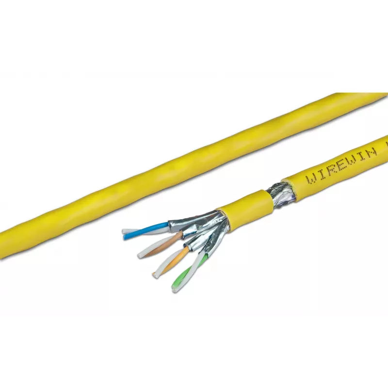 Wirewin VKW SFTP K7A LSOH3 1000SX Cat.7a S/FTP Massenkabel, 1000 m, Gelb