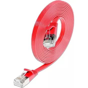Wirewin Triotronik 0,15m Cat6 U/FTP Slim Ethernet Patchkabel, Rot PKW-STP-SLIM-KAT6 0.15 RT