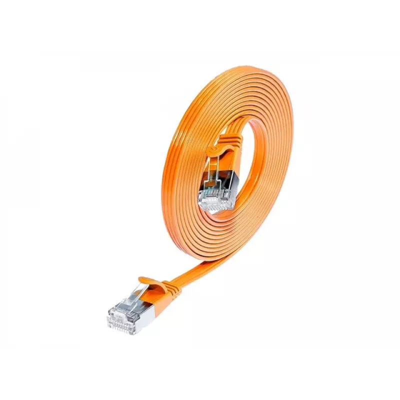Wirewin SLIM S6 7.5 OR - Cat.6 SLIM Patchkabel, STP(PIMF), 7,5 m, Orange (PKW-STP-SLIM-KAT6 7.5 OR)