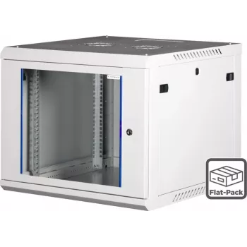 Wirewin 19-Zoll-Wandgehäuse, einteilig, Pro 3. Generation, Flat-Pack, 600x600mm, hellgrau (WCAB PS3 600X600X12U FP)