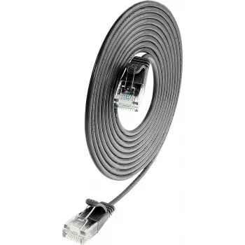Wirewin Cat.6 SLIM-Light Patchkabel U/UTP 1,5m Schwarz PKW-LIGHT-K6 1.5 SW