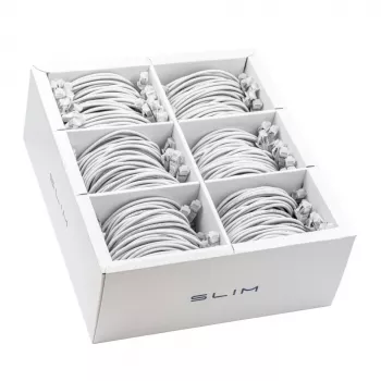 Wirewin SLIM-LS-K6A 1.5 WT 60 - Cat.6A Slim Patchkabel, U/FTP, 1,5m, Weiß, 60er-Pack